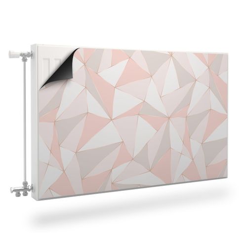 Magnetyczna MASKOWNICA Na Grzejnik Różowy Wzór Geometryczny 100cm x 60cm na Arena.pl