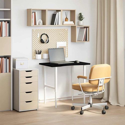 Blat biurka, ciemnobrązowy, 80x60x2,5 cm, lite drewno dębowe na Arena.pl