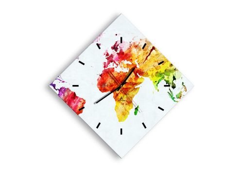 Zegar Ścienny - Mapa Kontynent - 40X40 Cm - C3Ad40X40-2799 na Arena.pl