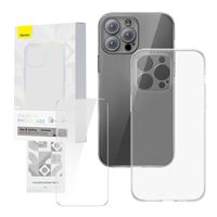BASEUS ZESTAW WYTRZYMAŁE ETUI CASE I SZKŁO HARTOWANE 9H DO IPHONE 14 PRO