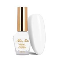 Klasyczny lakier Color Lacquer Vinyl Effect System MollyNails White 10 ml