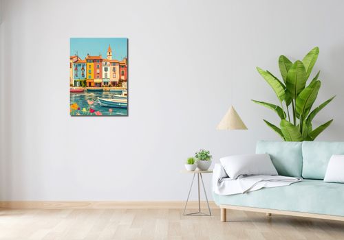 Obraz 50x70cm Wielobarwne Nadbrzeże na Arena.pl