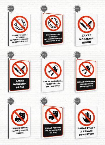 Tabliczka znak informacyjny 20x15 Biała ZAKAZ SKAKANIA DO WODY Nierdzewna na Arena.pl