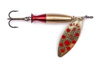 Mepps AGLIA LONGHEAVY złote / czerwone kropki 1 / 8 g