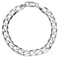 srebrna bransoletka pancerka - bmm5686