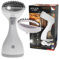 PAROWNICA DO UBRAŃ ŻELAZKO PAROWE STEAMER do UBRAŃ 1500W 7 DYSZ AKCESORIA