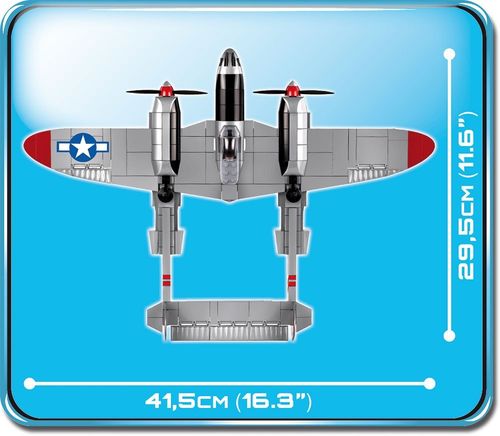 Small Army 395 elementów Lockheed P-38 Lightning - amerykański samolot myśliwski na Arena.pl