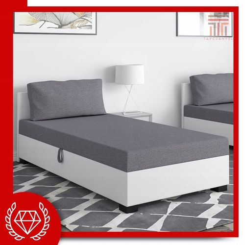 Tapczan Jednoosobowy Łóżko 80x195cm z Pojemnikiem na Pościel + na Arena.pl