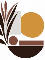 Plakat 60x80cm Stylizacja Roślin