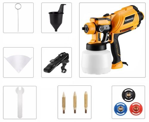 PISTOLET MALARSKI AGREGAT DO MALOWANIA ŚCIAN 3DYSZE 80 DIN ZESTAW XXL na Arena.pl