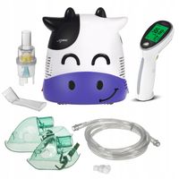 Inhalator dla dzieci 2 maski zestaw termometr