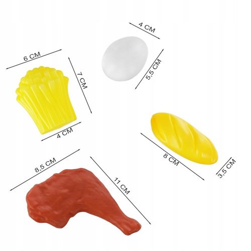 WARZYWA OWOCE PRODUKTY SPOŻYWCE DO KUCHNI DLA DZIECI PLASTIKOWE 120 el. na Arena.pl