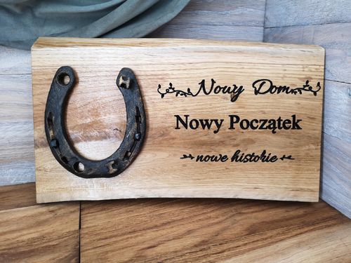 Prezent dla nowożeńców ślub podkowa na szczęście na Arena.pl