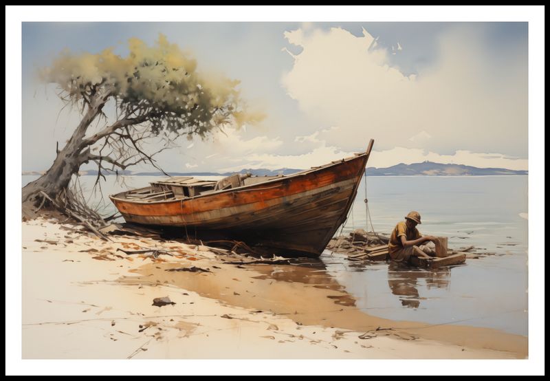 Plakat 91,5x61cm Spokój Przybrzeża zdjęcie 3