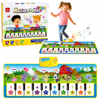 Mata Muzyczna Edukacyjna Pianinko Zwierzątka Dźwięki Instrumentów 100x36 cm