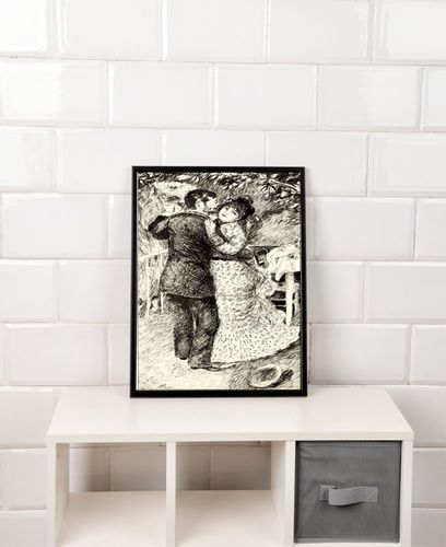 Dance in the Country, Auguste Renoir - plakat 60x80 cm na Arena.pl