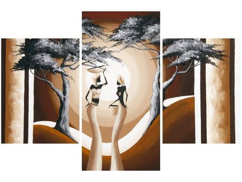 90X60CM OBRAZ SPACER O ZACHODZIE SŁOŃCA TRZY OBRAZY na Arena.pl