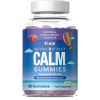 NATURAL VITALITY Calm Kids Magnesium, smak malinowo-truskawkowy (60 żelek)