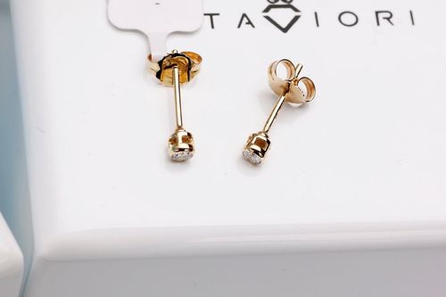 Złote kolczyki KZD2556 - Diament na Arena.pl