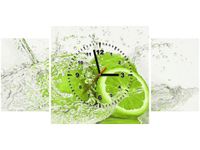 80X40CM ZEGAR LIMONKA WODZIE OBRAZ DRUK