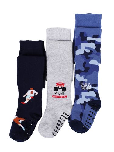 Rajstopy chłopięce bawełniane we wzory z ABS 3PAK 104-110 YOCLUB na Arena.pl