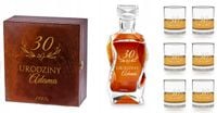 ZESTAW do whisky z grawerem PREZENT na urodziny 30