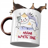 Kubek Bordowy Śmieszny Zabawny Mam Wyj*Bane Z Nadrukiem Ze Zdjęciem