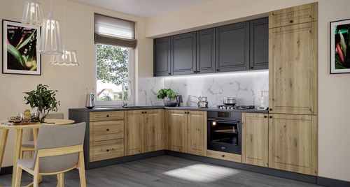 KUCHNIA KLASYCZNA KU-N50 Szafka 50 cm górna nadstawka fronty MDF frezowane na Arena.pl