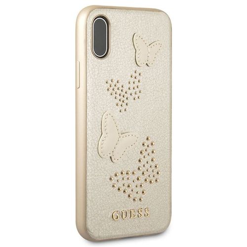 Guess Studs & Sparkles - Etui iPhone X (beżowy) na Arena.pl