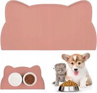 SILIKONOWA MATA POD MISKI DLA PSA KOTA ZWIERZĄT WODOODPORNA 26x47 CM