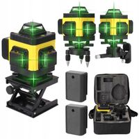 2 x Poziomica laser-owa krzyżowa krzyżowy płaszczyznowa laser 4D IP54 25m +