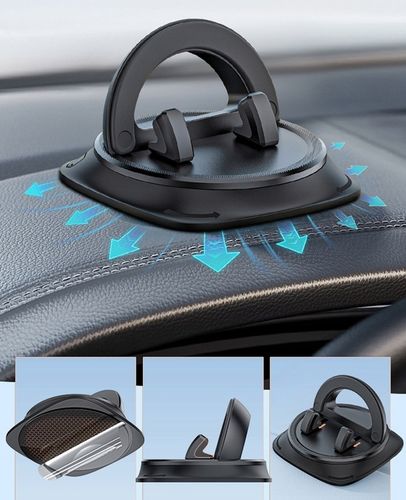 Uchwyt samochodowy obrotowy na deskę, kokpit stabilna podstawka na telefon na Arena.pl