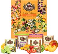 Basilur FRUITY FUSIONS zestaw herbat 4 SMAKI OWOCOWE BEZ HIBISKUSA - 40szt.