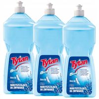 3 x Płyn Nabłyszczający do Zmywarek Tytan 5w1 - 1L WIELOSZTUKI