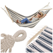 Hamak z poprzeczką - 220x160cm