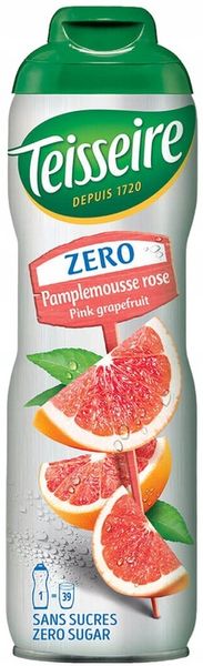 TEISSEIRE PINK GRAPEFRUIT BEZ CUKRU 600 ml na 4l napoju zdjęcie 3