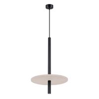 Lampa wisząca FELTRO 1 czarna/beżowa