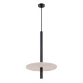 Lampa wisząca FELTRO 1 czarna/beżowa