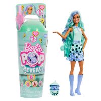 Barbie Pop Reveal Zielona herbata Bubble Tea Pachnąca lalka modowa