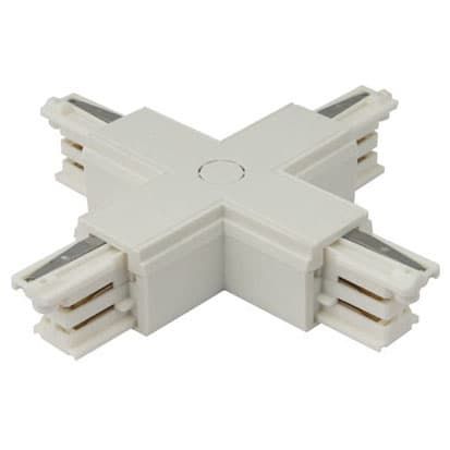 Łącznik typu "X" do szyn DOBAC MHT1-X-WH TRACK Maxlight biały zdjęcie 2