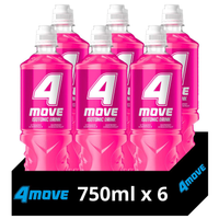 4Move napój izotoniczny o smaku malina-dragonfruit 750ml x 6 sztuk