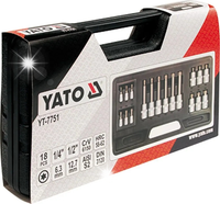ZESTAW KLUCZY TRZPIENIOWYCH TORX 18 EL. YATO