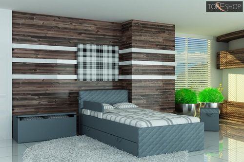 łóżko 140x80 karo standard plus ekoskóra na Arena.pl