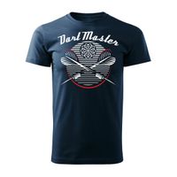 Koszulka z rzutkami rzutki Dart Master męska granatowa REGULAR L