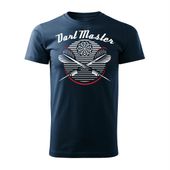 Koszulka z rzutkami rzutki Dart Master męska granatowa REGULAR S
