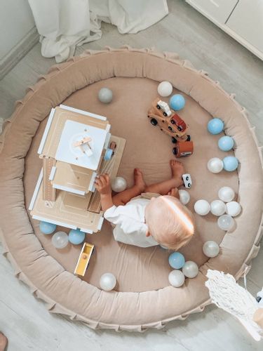 Mata gniazdko 120cm dla Dziecka, Velvet złoty na Arena.pl