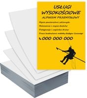 Ulotki A4 USŁUGI WYSOKOŚCIOWE 100 szt firmowe reklamowe + PROJEKT GRATIS