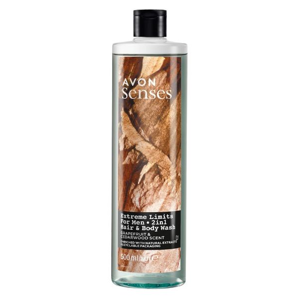 Avon Senses Extreme Limits Żel pod prysznic 500ml zdjęcie 1