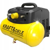 SPRĘŻARKA KOMPRESOR BEZOLEJOWY 6L 1100W 180L/MIN. CICHY BEZOBSŁUGOWY KRAFT