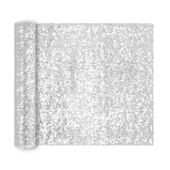 Bieżnik cekinowy srebrny 28x200cm